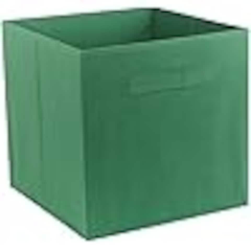 image 1 of 4 Pcs Foldable Fabric Cube Storage Boxes Collapsible Folding Box | Green | Sage Green | 4
