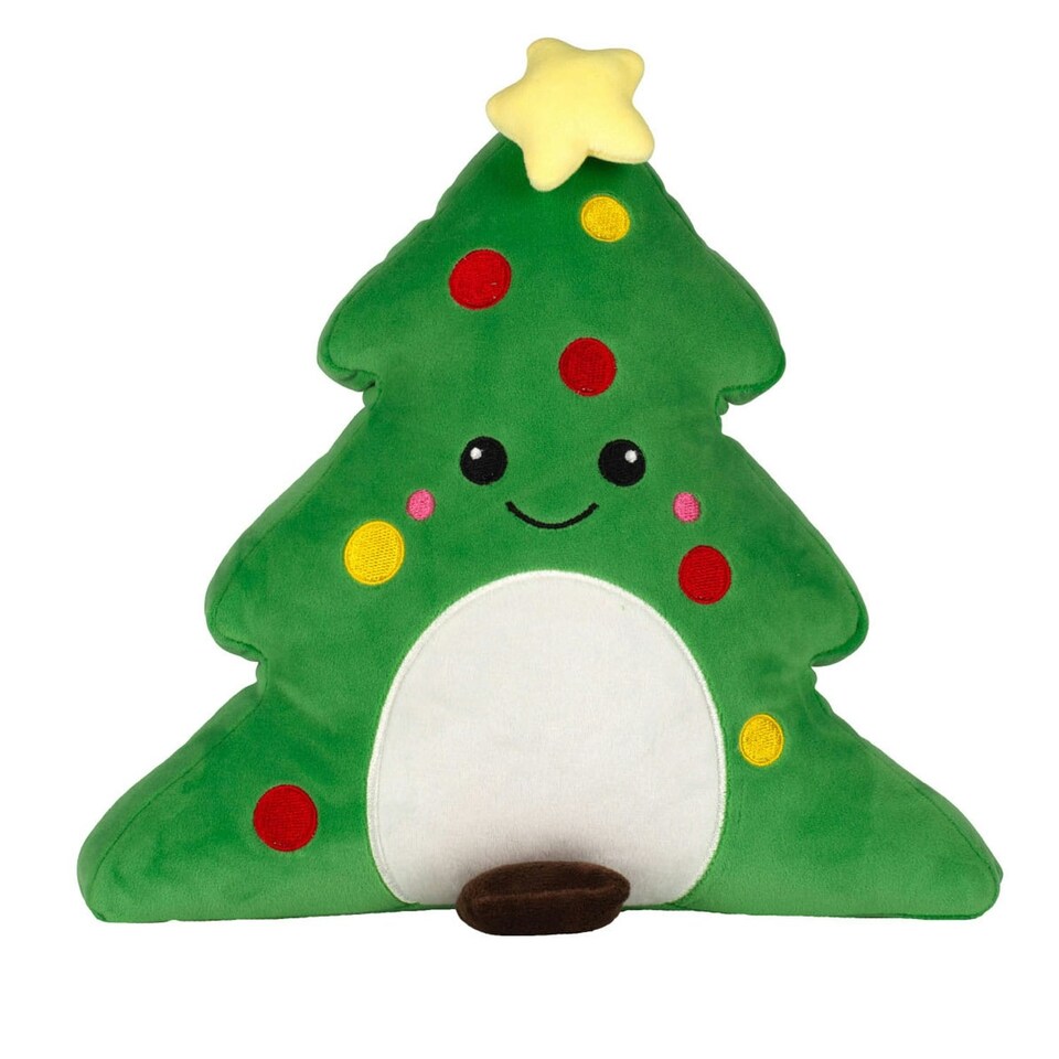 image 1 of Mumbles Squidgys Christmas Tree Plush Toy - Green - One Size (UTPC7572)