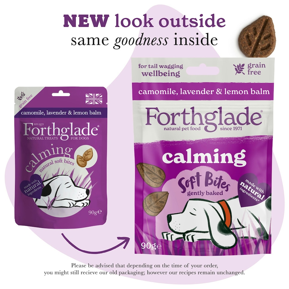image 1 of Calming Dog Treats with Camomile & Lavender (8x90g)