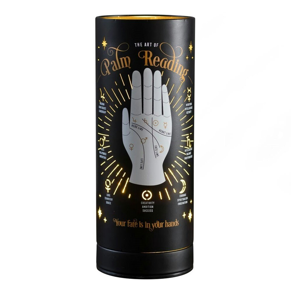 image 1 of Something Different Palm Reading Aroma Lamp - Black/Grey/Yellow - One Size