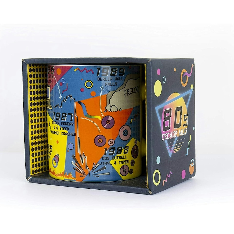 image 1 of Gift Republic Mug 80s Decade Timeline