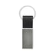 image 1 of XD Collection PU Recycled Keyring - Black - One Size