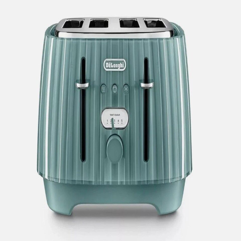 Delonghi Ballerina 4 Slice Toaster Plastic 1800W Green - CTD4003.GR Green