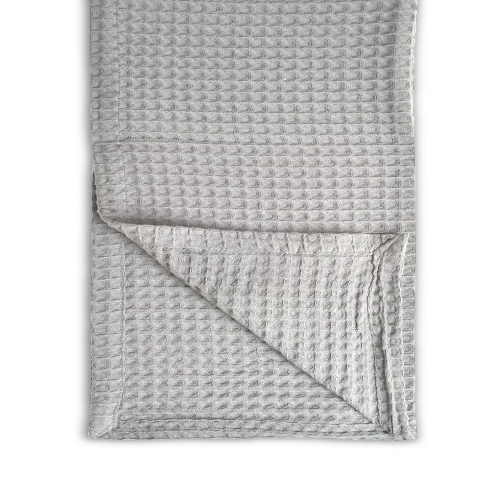 image 1 of Waffle Throw Blanket 225 x 250cm - Dove Grey