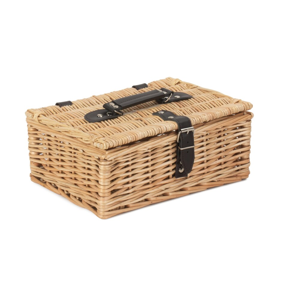 image 1 of Wicker Buff 30cm Picnic Basket Brown | Brown | One Size