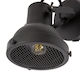 image 8 of Vintage and Industrial Matte Black Spot Wall Light Fitting with Grill