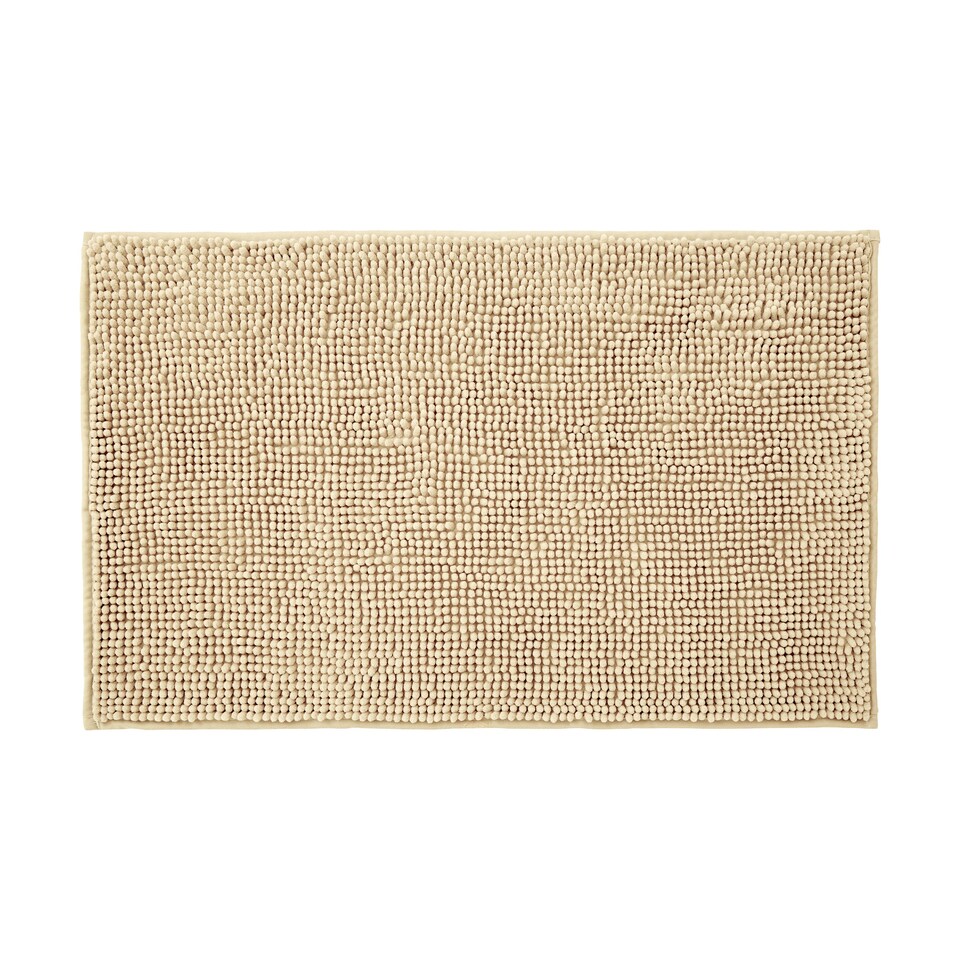 image 1 of Chenille Bobble Bath Mat Non-Slip 50 x 80cm - Sage Green