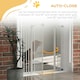 image 7 of PawHut 74-100cm Adjustable Metal Pet Gate Safety Barrier w/Auto-Close Door White