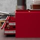 image 4 of DURHAND 2 Drawer Tool Chest, Lockable Metal Tool Box with Ball Bearing Runners, Portable Toolbox, 460mm x 240mm x 220mm, Red