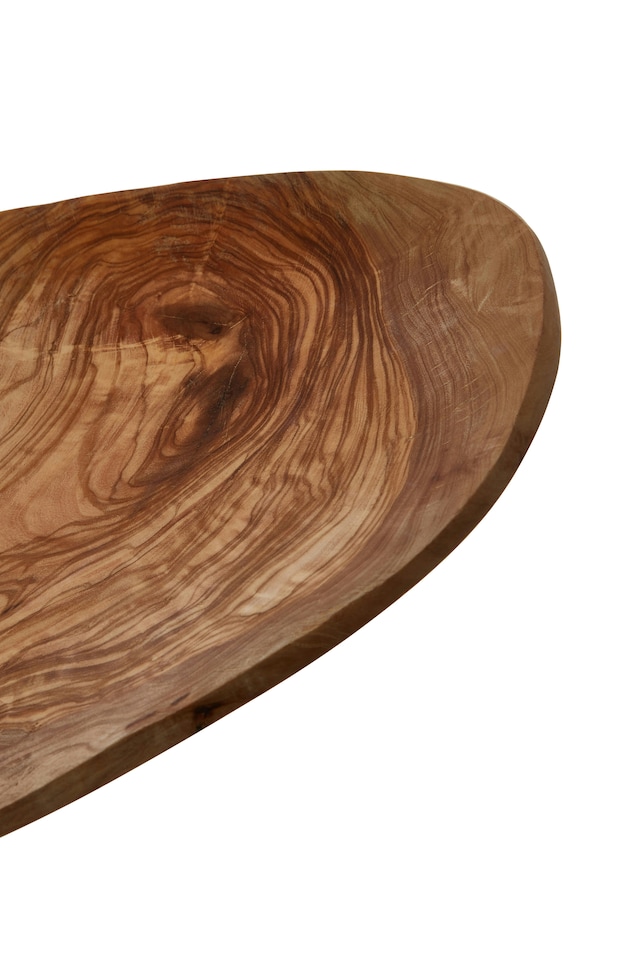 image 1 of Kora Large Olive Wood Fruit Tray | Brown