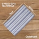 image 3 of Cuisinart Fouta Tea Towels, 2 Piece Set, Blue Stripes