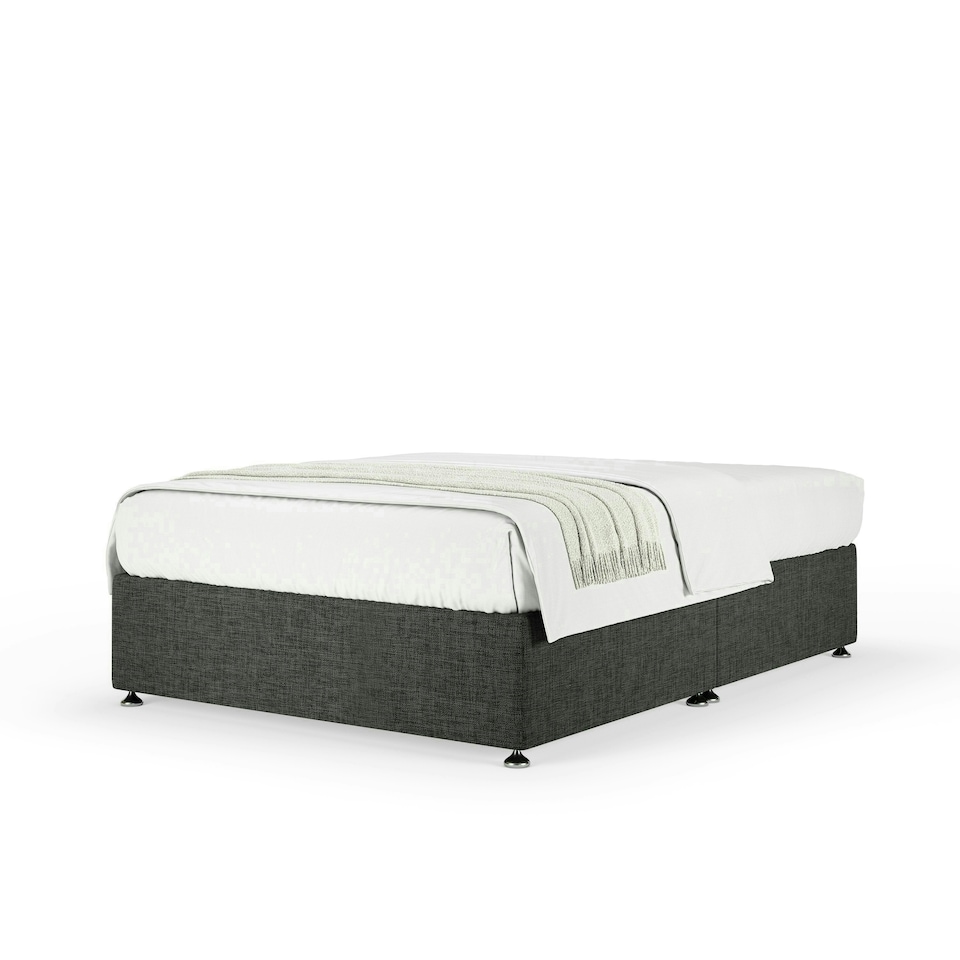 image 1 of Neptune Spring Charcoal Linen Divan Set Small Single
