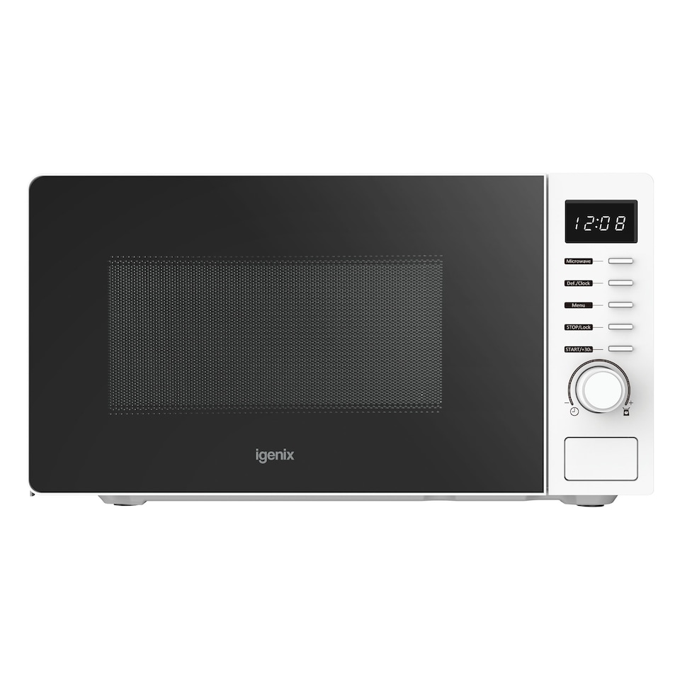 image 1 of 20L 700W Digital Microwave, 8 Functions, 5 Power Levels, Igenix IGMS02070W
