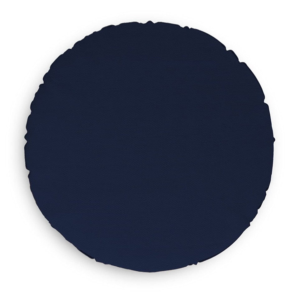 image 1 of Covers&All Round Pillow Cover, Weather & UV Resistant, with Zippers, Round 36in D x 36in W, Navy Blue