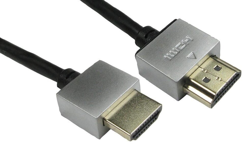 PRO SIGNAL High Speed HDMI Lead Male to Male Super Slim Gold Flashed, 0.5m