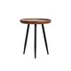 image 6 of Chervey Round Solid Mango Wood Side Table with Tri-Pin Legs Small