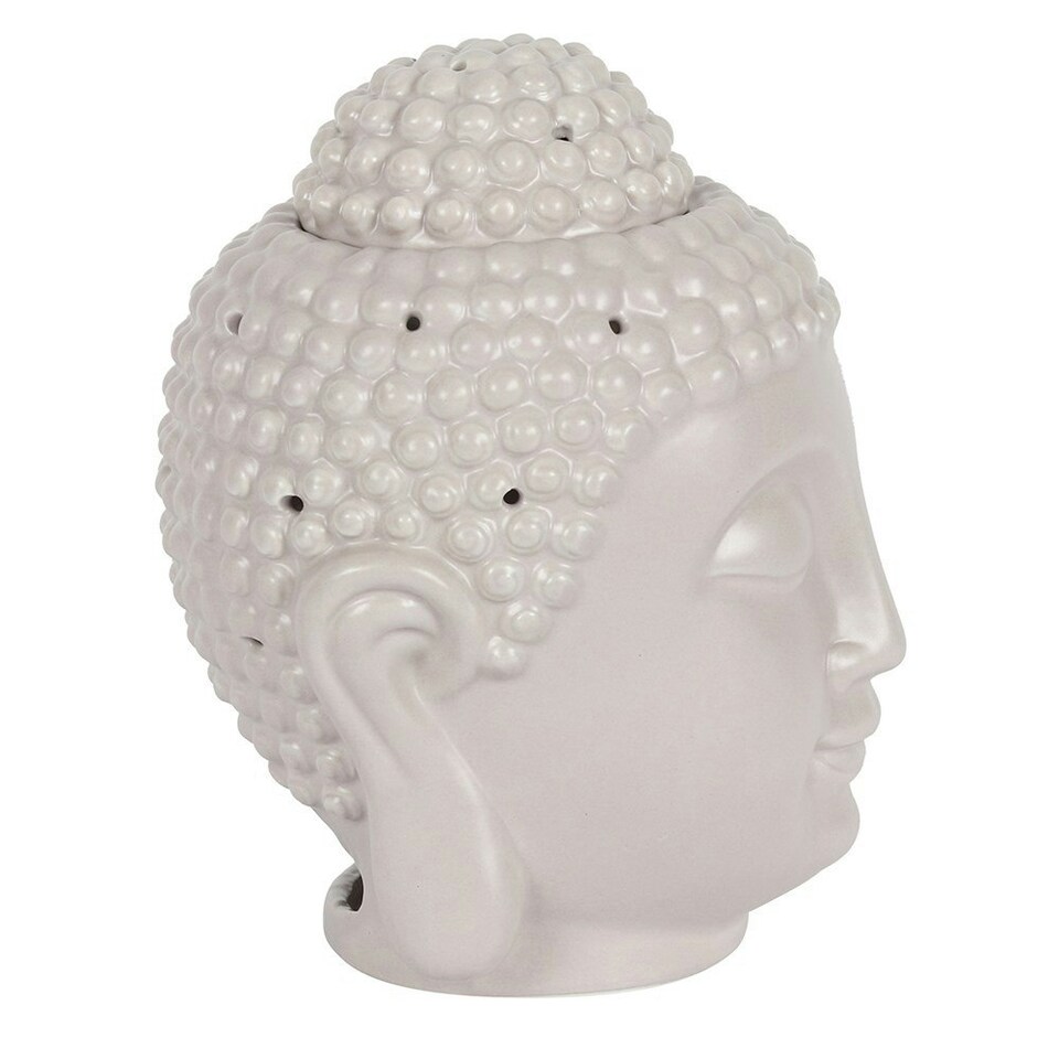 image 1 of Something Different Buddha Head Oil Burner - Grey - One Size