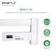 image 3 of ENER J Electric Heated Towel Rail 100W 5 Bar Wall Mounted Infrared White IP24