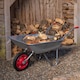 image 1 of 65 Litre 60kg Capacity Galvanised Samuel Alexander Metal Garden Wheelbarrow with Solid Puncture Proof Tyre