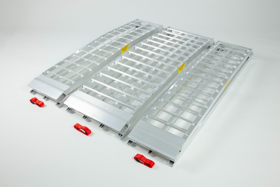 image 1 of The Ramp People Motorcycle Ramp Kit 2.3m - 3 Ramps - Extra Wide, Heavy Duty Aluminium Loading Ramps