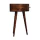 image 8 of Artisan Furniture Solid Wood Chestnut Semi Circle Bedside