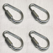 Pear Shaped Quick Link 10MM Zinc Plated X4 (Repair Secure Attach Rope)