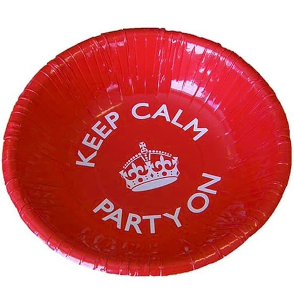 Keep Calm Theme Dessert Bowl - 7 Inches / 18cm