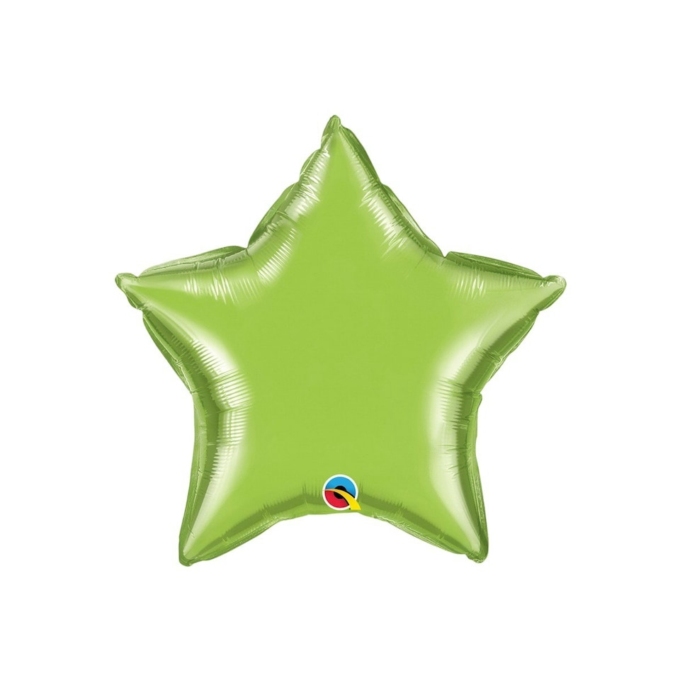 Qualatex Star Foil Balloon - Lime Green - One Size