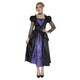 image 2 of Snow White Womens/Ladies The Wicked Queen Costume Dress - Black/Purple - XS XS
