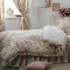 image 1 of Belledorm Rose Boutique Duvet Cover - Ivory/Pink/Green - Single