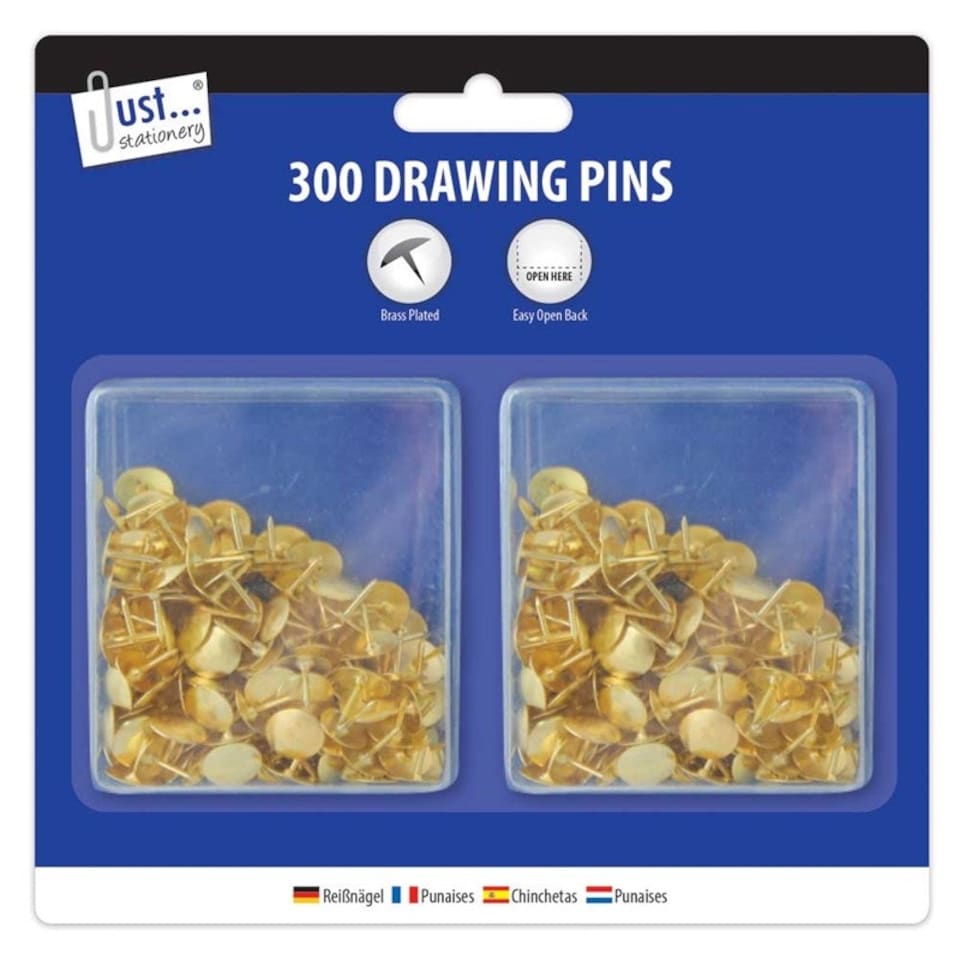 image 1 of Just Stationery Drawing Pin (Pack of 300)