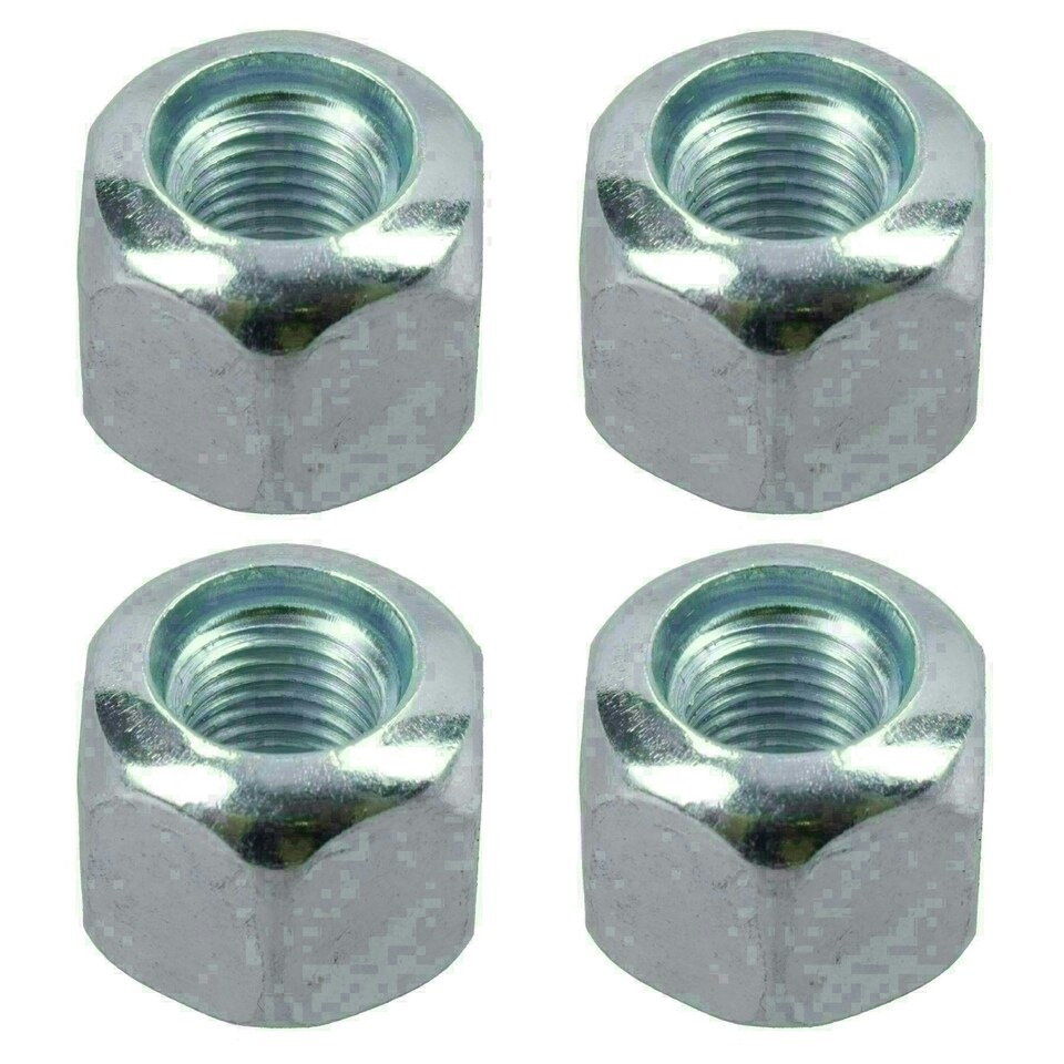 image 1 of Pack of 4 3/8" UNF Wheel Nuts Nut For Trailer Suspension Hubs