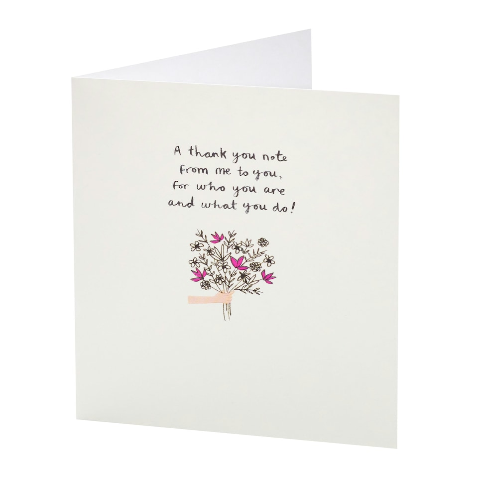 image 1 of Thank You Card - Kindred Hand Bouquet