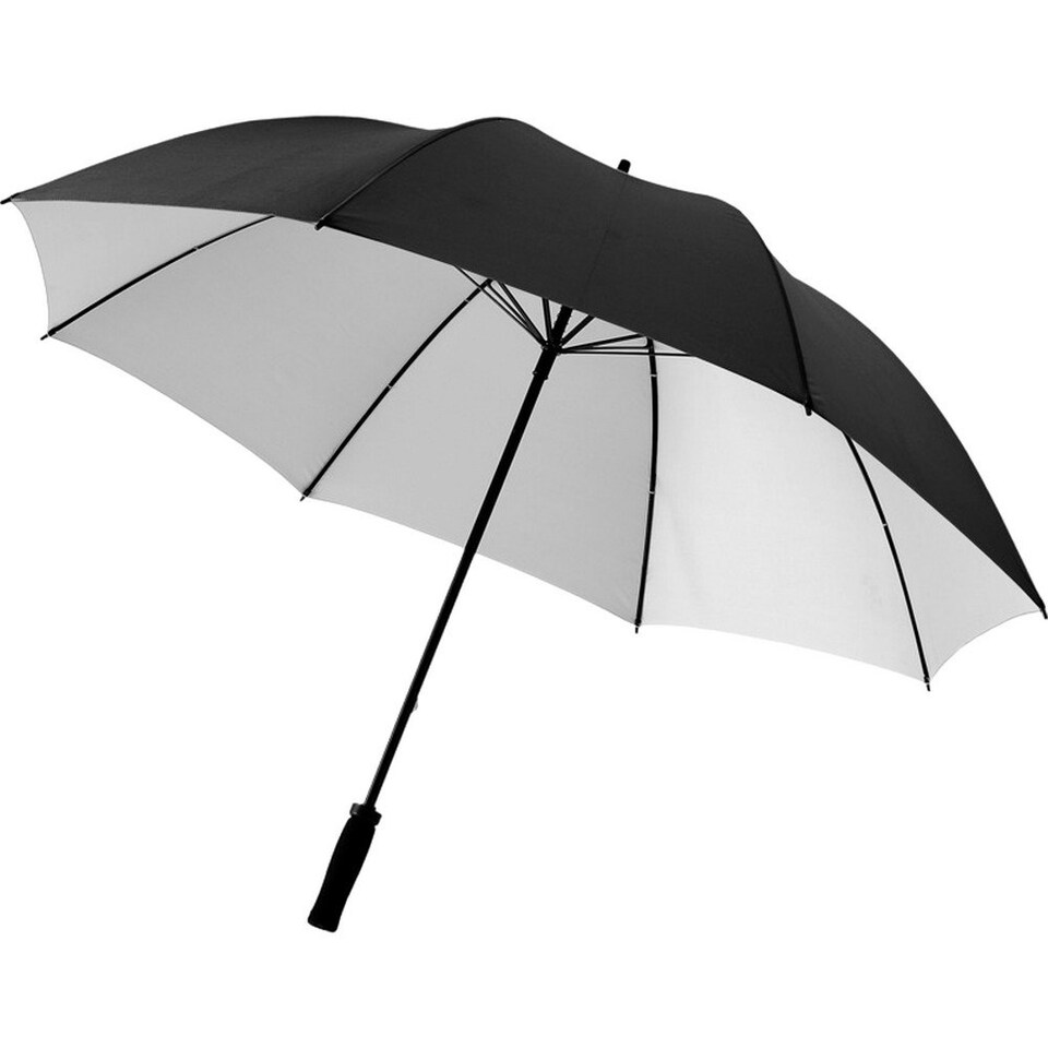 image 1 of Bullet 30in Yfke Storm Umbrella - Solid Black/Silver - One Size