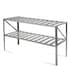 image 2 of Lacewing Twinpack Traditional 2 Tier Greenhouse Staging Shelving Bench in Silver 126cm