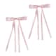 image 2 of Brushworks Satin Hair Bow Duo – Pink