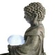 image 2 of Primrose Buddha Crystal Ball Water Feature Fountain with LED Lights 66cm