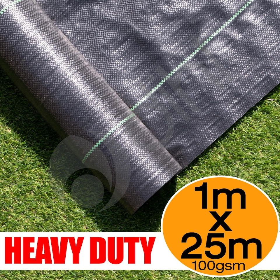 image 1 of 1m X 25m Ground Cover Fabric Landscape Garden Weed Control Membrane Heavy Duty