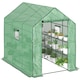 image 6 of Outsunny Walk-in Outdoor Green House with Door and Mesh Windows, Green