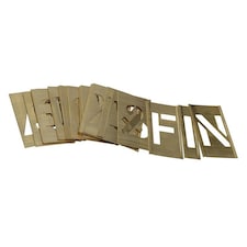 Stencils Brass Interlocking Stencil | Multi | Multi Colour | Figures 1in | 1