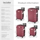 image 6 of Suitcase Set Mila - 4 hard-shell suitcases, including luggage scales and tags | Red | burgundy | 1