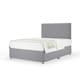 image 1 of Super Ortho Orthopaedic Silver Plush Velvet Divan Set And Valencia Headboard Double