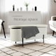 image 7 of Hallway Bench Lanja - upholstered, cushioned, built-in-storage, 97 x 36 x 42 cm Cream | Boucle Cream-White