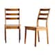image 1 of Furniturebox Lynton 2x Dark Walnut Effect Solid Wood Dining Chairs