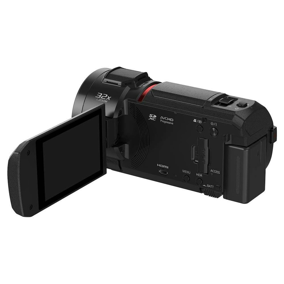 image 1 of Panasonic HC-VX3E-K Black 4K Camcorder with 24x Zoom