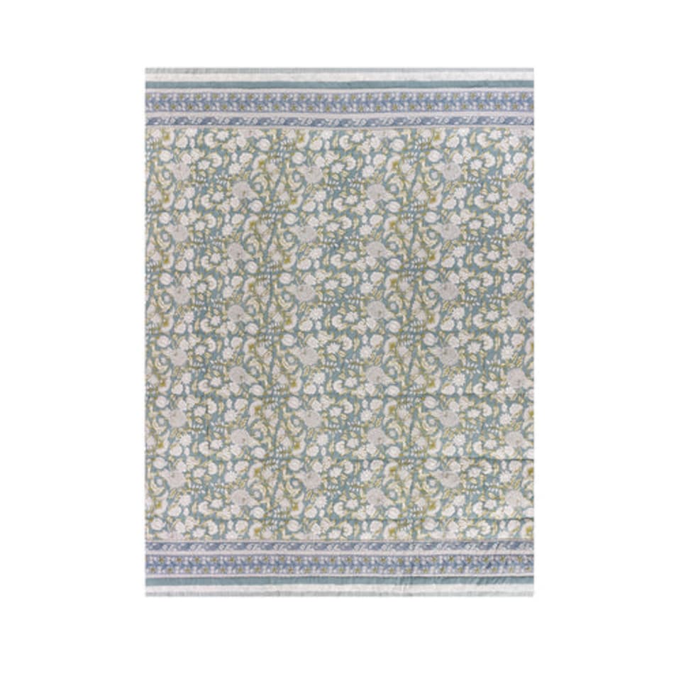 image 1 of Wylder Annabelle Cotton Floral Quilted Bedspread
