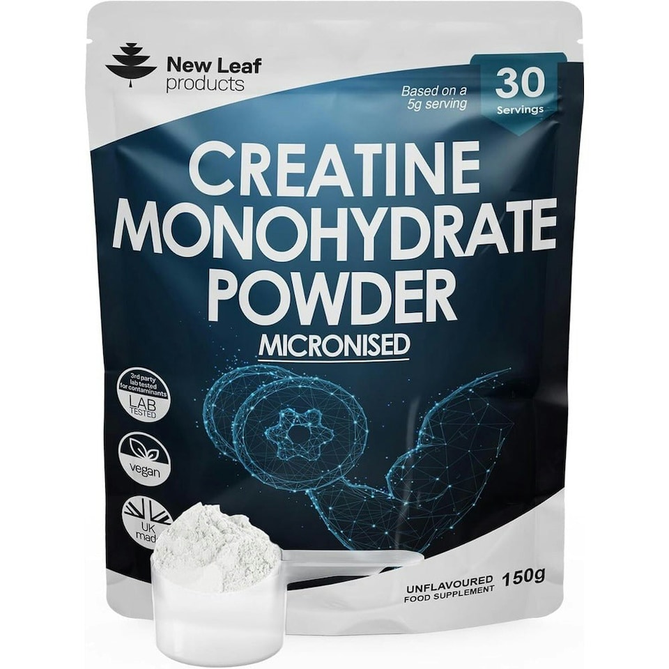 image 1 of Creatine Monohydrate Powder - Exercise Supplements - Vegan 150g Powder