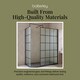 image 7 of Balterley Glass Walk In Wetroom Screens with Framed Design and Shower Tray | Black | Matt Black