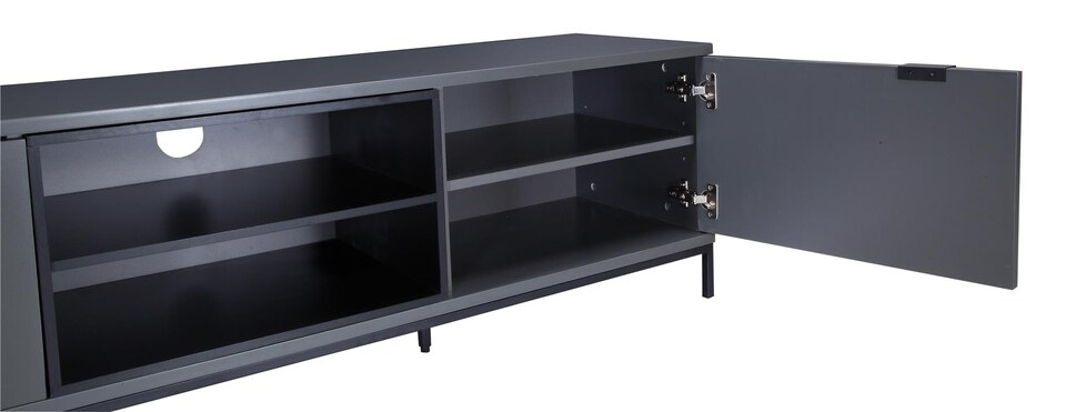 image 1 of Chaplin Cabinet with 2 Doors Charcoal | Grey | Charcoal | One Size | 25