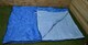 image 1 of Double / 2 Person Camping Sleeping Bag with Zip & Stuff Sack | Blue | Blue